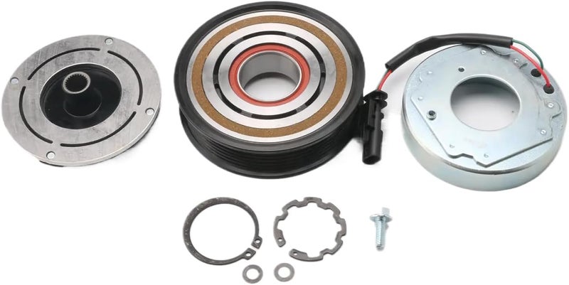 HLBTK 84203713 168305 84317506 Air Conditioner A/C Compressor Clutch Fits for Chevy Silverado 2500 3500 HD/GMC Sierra 2500 3500 HD 2015-2021 - Image 1